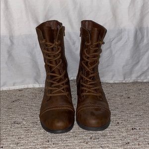 Brown Combat Boots